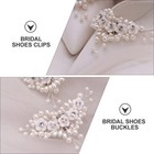  2 Pcs Removable Shoe Clips Bride Decorative Shoes Buckles Bridal