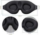 3d Travel Eye Mask Sleeping Soft Padded Shade Cover Rest Relax Blindfold- 6 Pack