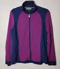 Ralph Lauren Striped Jacket Womens Size Xl Activewear Lauren Active Tennis Vtg