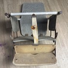 Antique Vintage Metal Child Booster Seat  Portable High Chair Seat With Strap