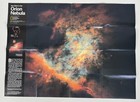 Vintage 1995 National Geographic Orion Nebula Hubble Star Chart Heavens Poster