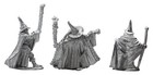 3 Piece 3-stage Wizard Set - 100  Lead-free Pewter - Classic Fantasy Miniatures