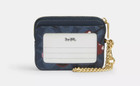 Coach Denim Multi Cherry Print Signature Canvas Zip Card Case  cz468  - Nwt