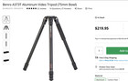 Benro A373t Tripod   S8pro Fluid Head  with Qr Plate    75hb Half Ball Adapter  