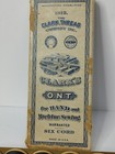 Clark Thread Wood Spool Best 6 Cord  Cotton Thread Box Of 12 120 Yds Ea  Vtg