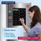 Magnetic Menu Board For Fridge  Liebhome Dry Erase Weekly Menu Planner family Ca