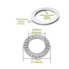 4 Sets Nta1220  2tra Thrust Needle Roller Bearings With Washers  3 4  Bore    