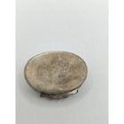 Antique 800 Silver Repouss   Oval Snuff Pill Trinket Box Pastoral Scene
