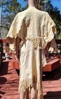 Beaded Native American Lakota Soft Leather Dress 1960 s Handmade Unfinished 