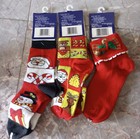 Vtg 1997 Girls Christmas Socks Lot 3 Pairs Nwt Nos Size 7-8 5 Dhc Jingle Bell