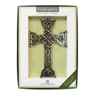 Celtic Love Cross Irish Bronze Plated Plaque