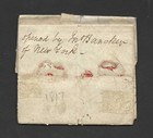 Us 1817 Stampless Folded Letter  albany  N y  In Red To Plattsburgh New York