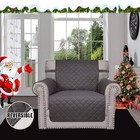 Chair Slipcover Reversible Sofa Cover Water Resistant Couch Cover Furniture Gray