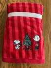 Peanuts Set Of 2 Hand Towels Snoopy   Charlie Christmas St  Nicholas Square New