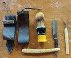 Antique J a Hellberg Swedish Straight Razor-moustache Razor-strops   Brush Read 
