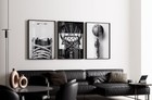 Set Of 3 Nike Basketball Art Pieces Canvas Wall Art Home Decor