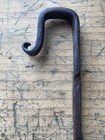 Rare  Antique 18th C 19th C Wrought Iron Fireplace Hearth Kettle Tipper