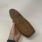 Antique Vintage Primitive Hand Carved Rustic Wooden Shoe Cobbler Form Mold Mens
