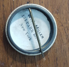 Antique Pinback Button Street Fair   Carnival   Clown   C 1900  new York Label