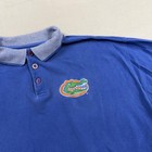 Vintage Florida Gators Polo Shirt Mens 2xl Blue Ncaa Football Mirage Team