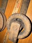 2 Vintage Le Fiell Butcher Meat Hook Pulley Trolley Hangers 20    18  R6s3