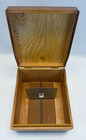 Vintage Psi Napa Valley Oak Wood File Dovetailed Box Recipe Box 10    X 9    X 6 5   