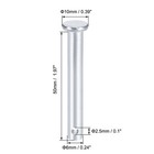 Single Hole Clevis Pins 6mm X 50mm Flat Head Zinc-plating Solid Steel Pin 20pcs