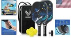 Usapa Approved Lightweight Pickleball Paddles Set Of 2 4 - Perfect For Beginners