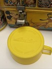 Vintage 1960s Walt Disney School Bus Metal Lunch Box Thermos   Has Thermos Clasp