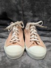 Rare Vintage  Vans  Made In Usa  Canvas Rubber Toe No  1 -51   Women s 9 5 Peach