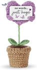 Sympathy Gifts For Loss Of Loved One -  Crochet Mini Heart Hugging  No Words  Ju