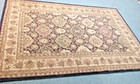 Mohawk Home Traditional Oriental Dark Red Tan Floral Area Rug Carpet 63  X 94 