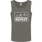 Triathlon Running Swimming Cycling Unicorn Mens Vest Tank Top