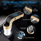 Wireless Car Aux Stereo Audio Receiver Fm Adapter Usb Charger A2dp Usa