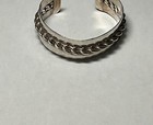 Vintage Egyptian Bedouin Siwan Style Braided Rope Cuff Bracelet 900 Silver