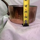 Vintage 7 3in Copper Saucepan Hammered Tin Solid Copper 