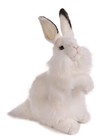 Hansa White Rabbit Plush Stuffed Animal 30cm Realistic Bunny Japan Bh3313