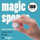 100pc Travel Magic Tissue Portable Compressed Towels Eco Friendly Biodegradable 