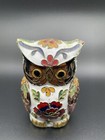 Vintage Cloisonne Double Sided Owl Figurine