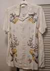 Officially Licensed Men s Snoopy Embroidered Button Down Shirt Size Medium New