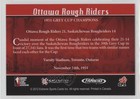 2012 Extreme Cfl 100 Years Historic Teams Grey Cup 1951 Ottawa Rough Riders