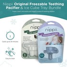 Freezer Teether Pacifier   Ice Cube Tray     Soft Silicone Freezable Clear 