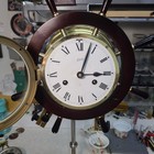 Schatz Nautical Ships Wheel Bell Clock Made In Germany 