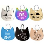 Custom Engraved Personalized Pet Tag Id Cat Name Tags Double Side