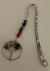 Pretty Metal Bookmark With Tree Of Life Beaded Charm 