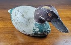 Antique Primitive Carved   Painted Wooden Duck Decoy 13  L X 6 w X 5  T
