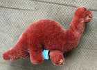 Rare Dakin Vintage 1984 Prehistoric Pets Brown 6  Wool Dinosaur Plush Long Neck
