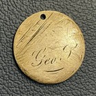 1884 Seated Liberty Dime Love Token - Simple Engraving