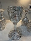 12 Early Kirk Repousse Sterling Goblets Immaculate 