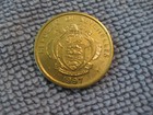 1997 Seychelles Coin 1 Cent Yellowfin Tuna Sweet Little Coin Uncirculated 